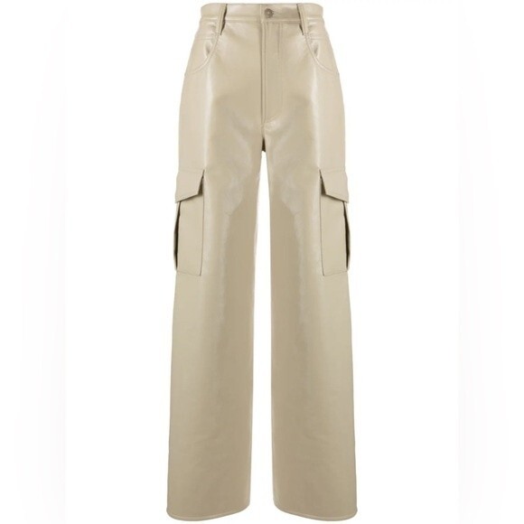 AGOLDE Recycled Leather Minka Cargo in Toast Size 30 NWT - Picture 10 of 11